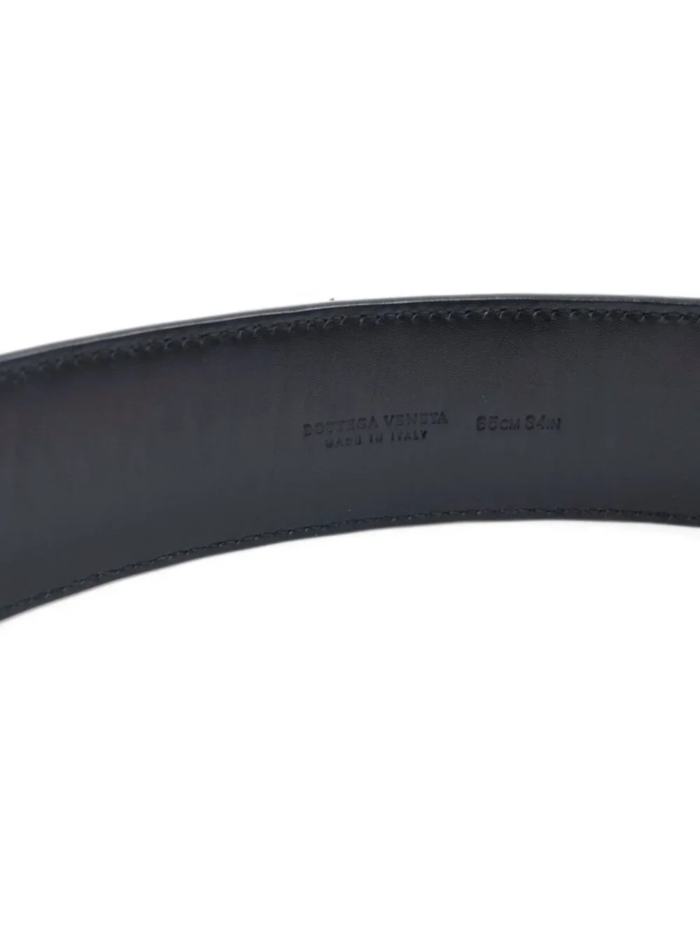 Bottega Veneta Intrecciato Braided Leather Belt Black